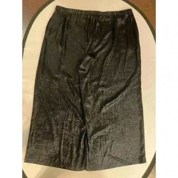 Johnny Was Women’s Pants 3X Black Shimmer Crinkle High Rise Wide Leg NWT $295 - Picture 11 of 11